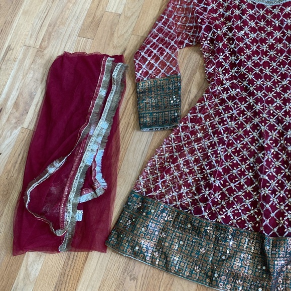 Indian Pakistani Suit Dress Kameez Shalwar - Picture 4 of 7